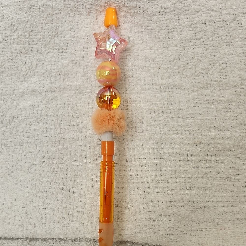 Orange and Pink Decorative Pencil
